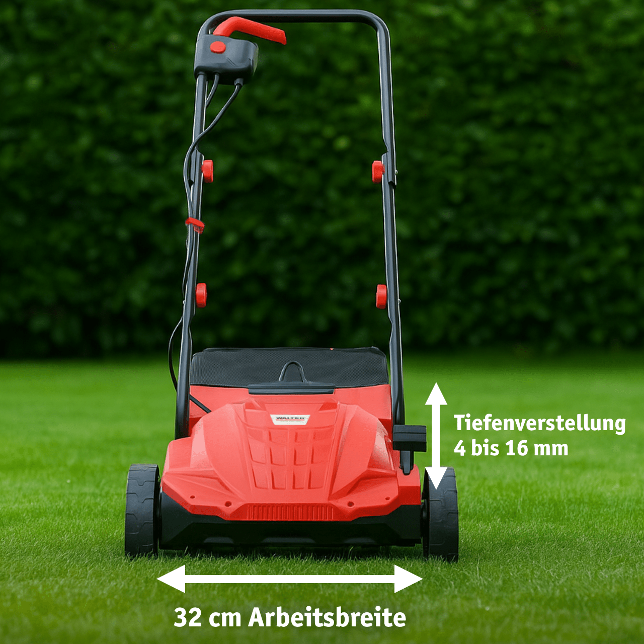 WALTER Elektro - Vertikutierer und Rasenlüfter 1500 W