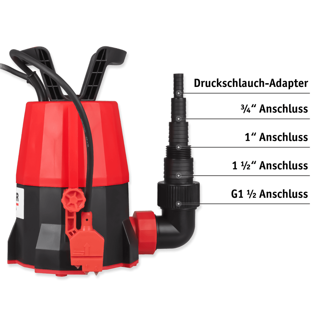 WALTER Klarwasser Tauchpumpe "extra flach" 400 W