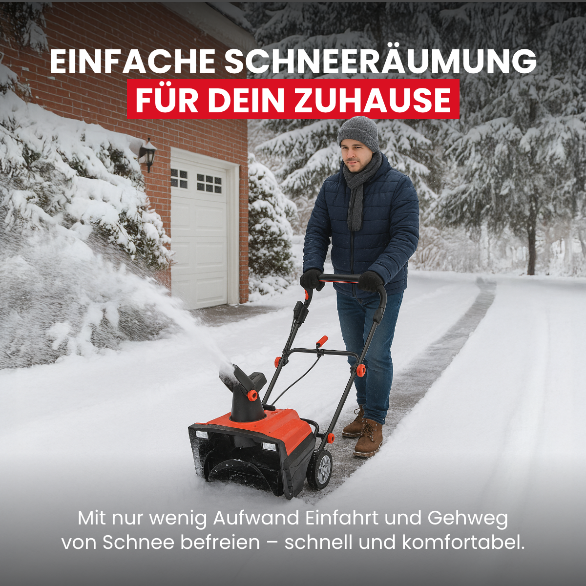 Elektro-Schneefräse 2300 W