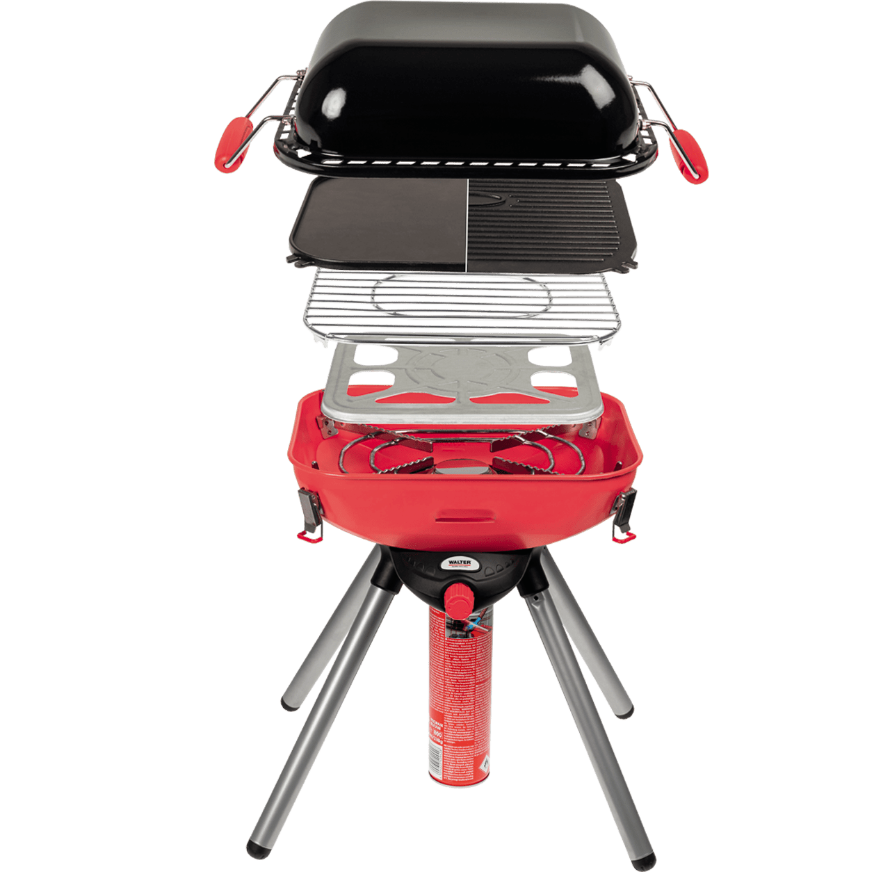 WALTER Camping- und Party-Gasgrill