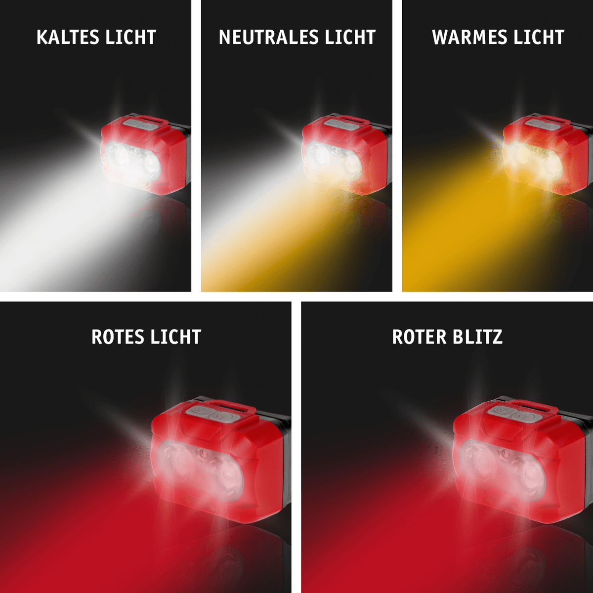 WALTER LED-Stirnlampe 450 lm