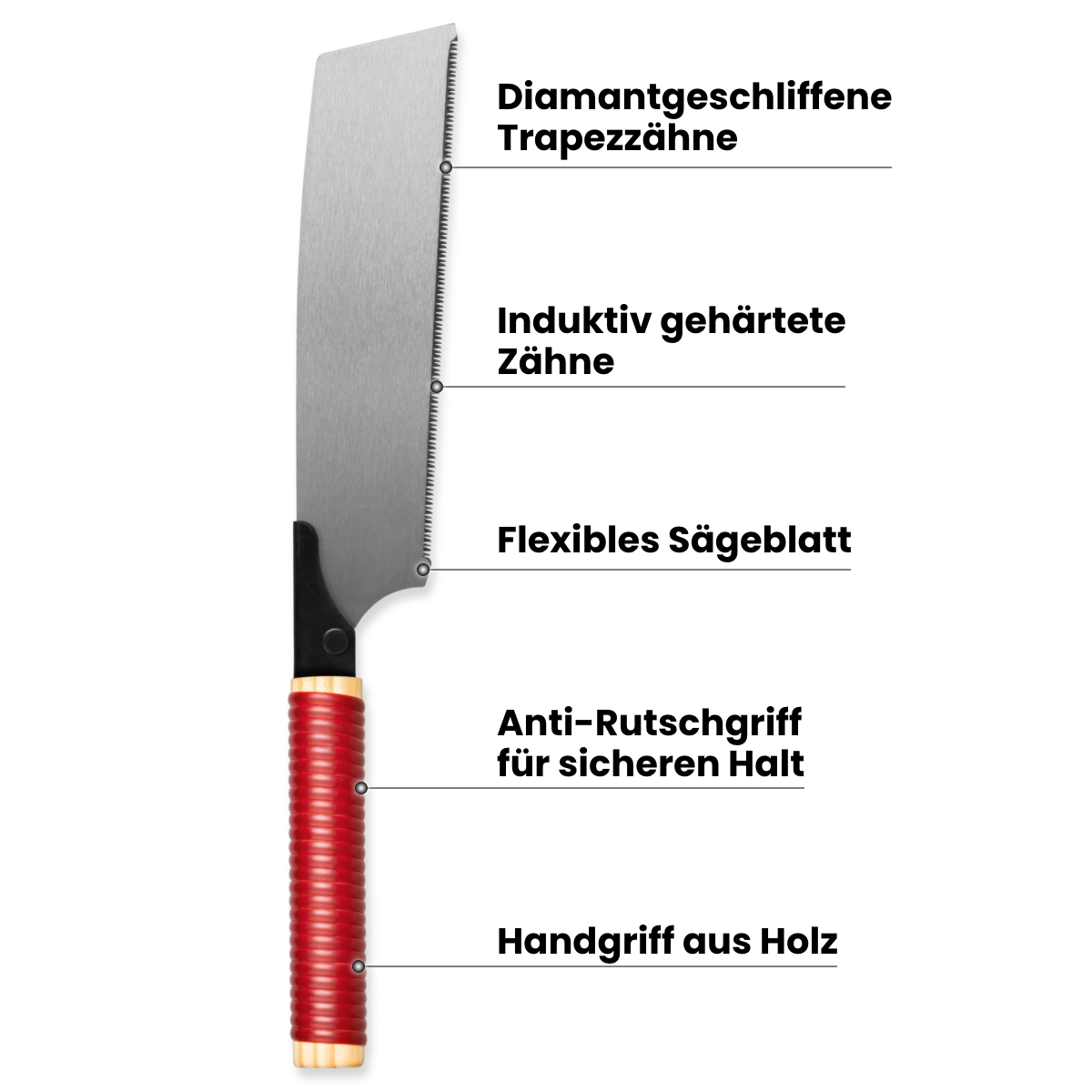 Japanese saw with short handle