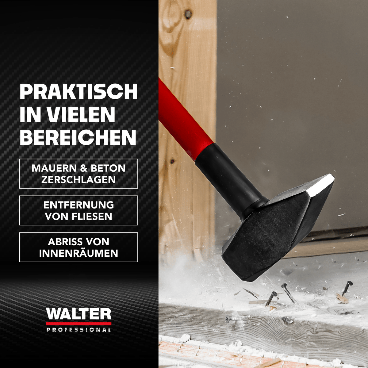 WALTER Professional Vorschlaghammer 5 kg