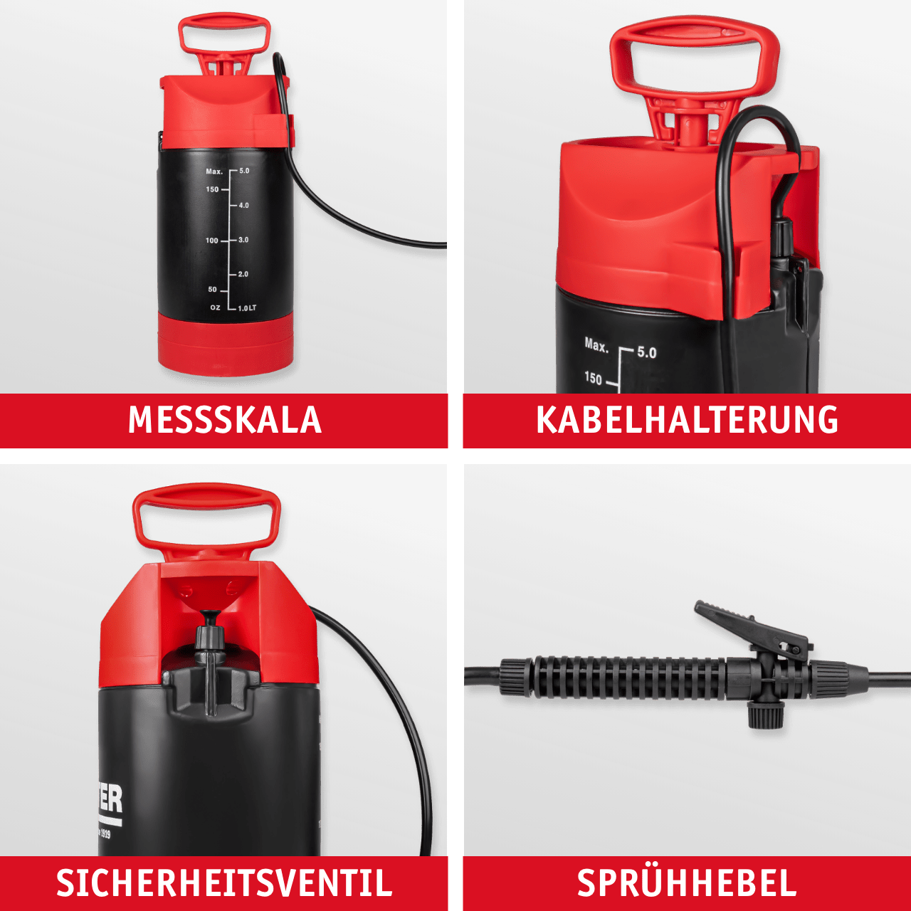 WALTER Drucksprühgerät 5 Liter