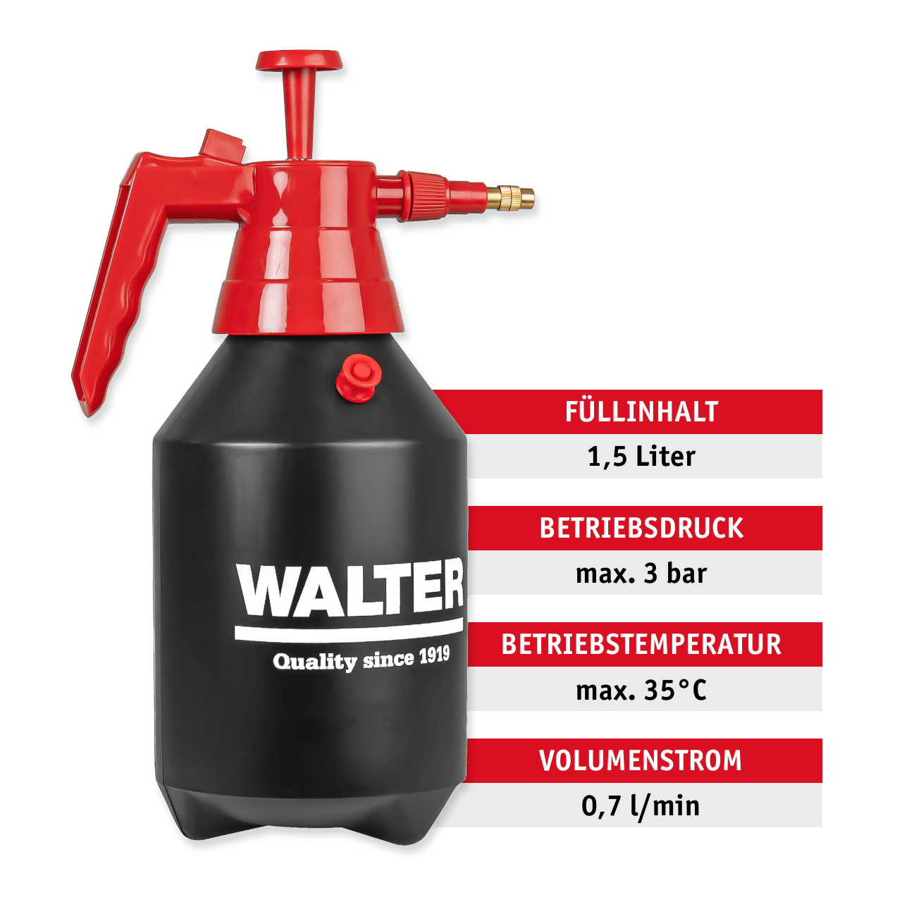 WALTER Drucksprühgeräte - Set 1,5 & 5 l