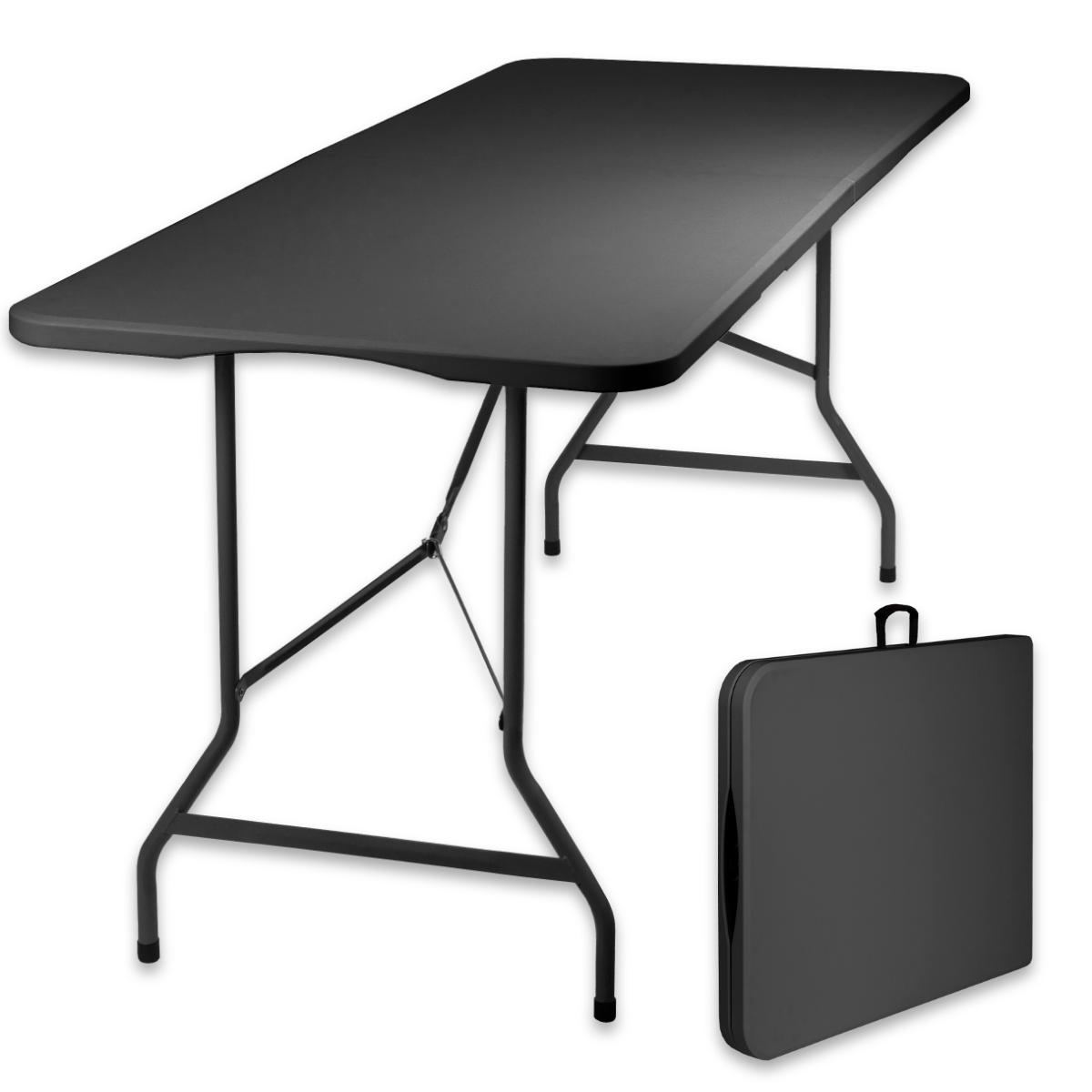 Folding table made of plastic