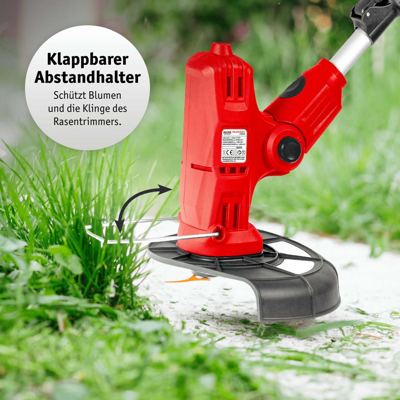 WALTER 3-in-1 Multitrimmer-Bürste 450 W