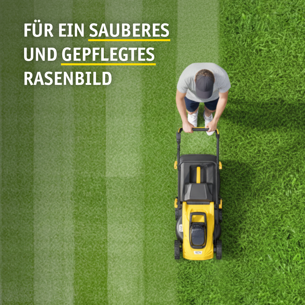 Akku Rasenmäher 20 V mit Mulchfunktion