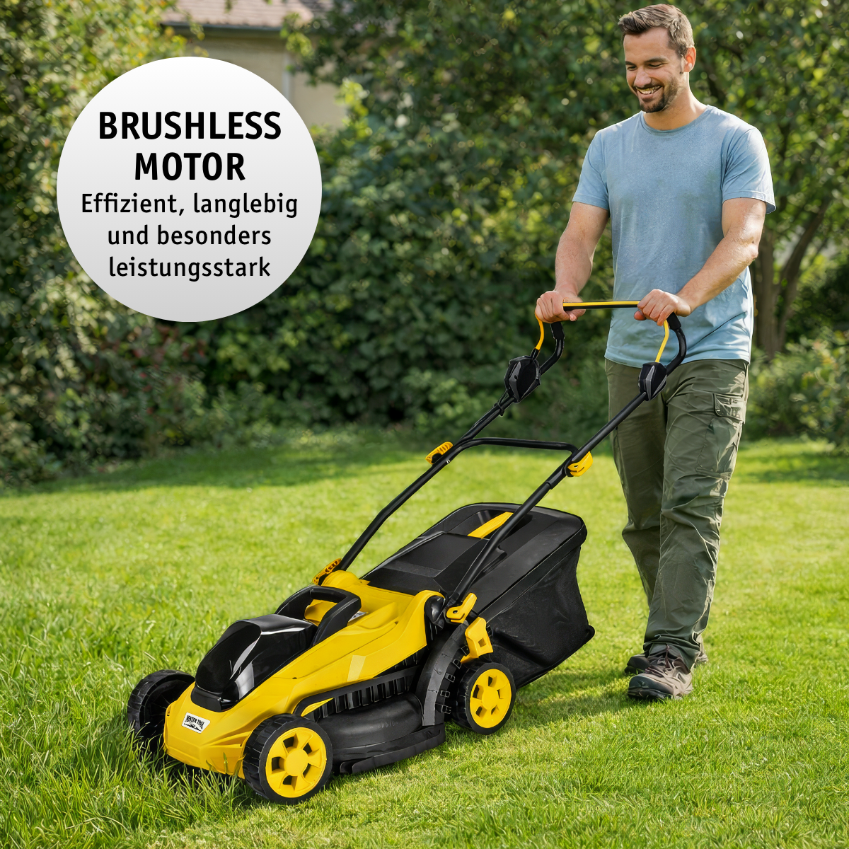 Akku Rasenmäher 20 V mit Mulchfunktion