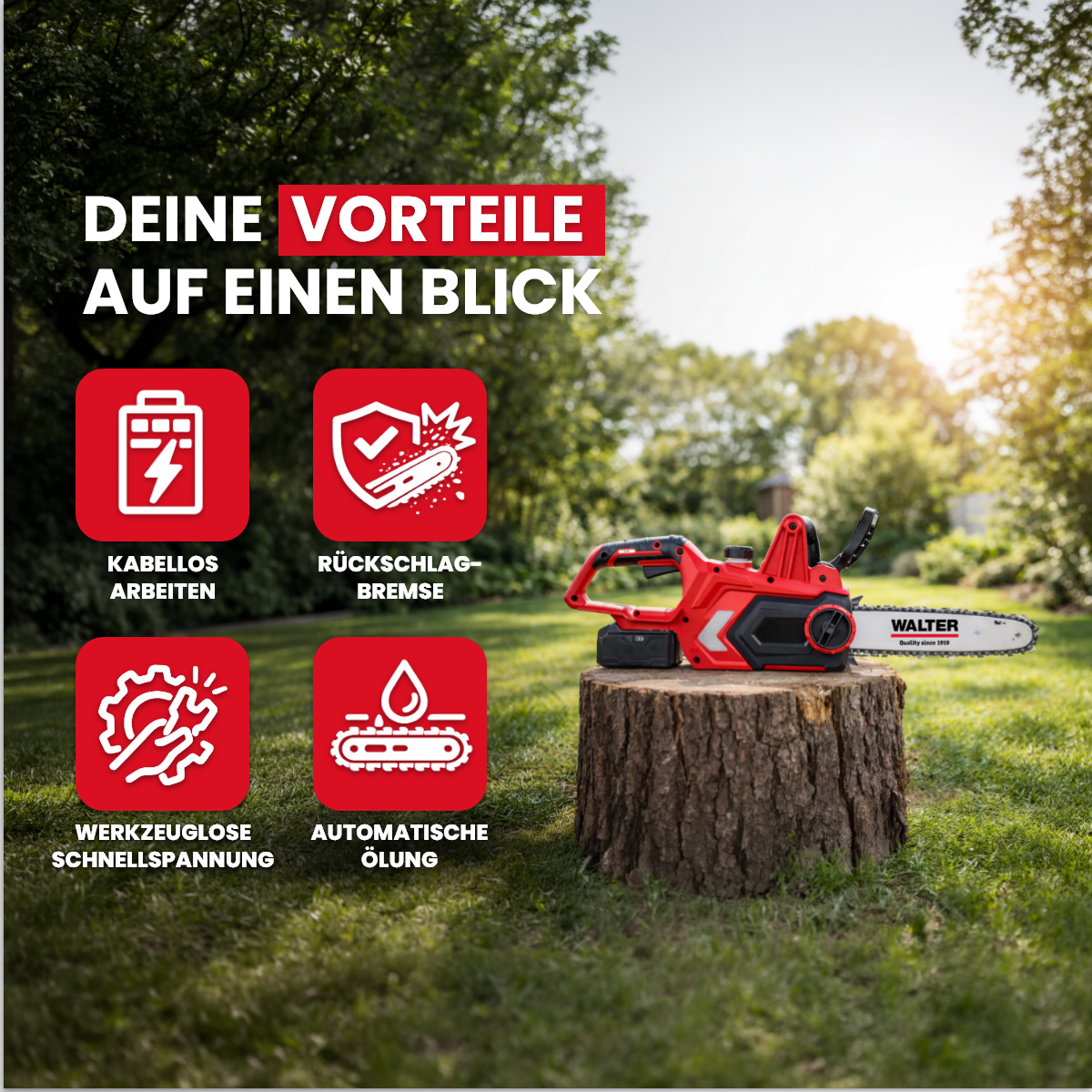 20V Cordless Chainsaw