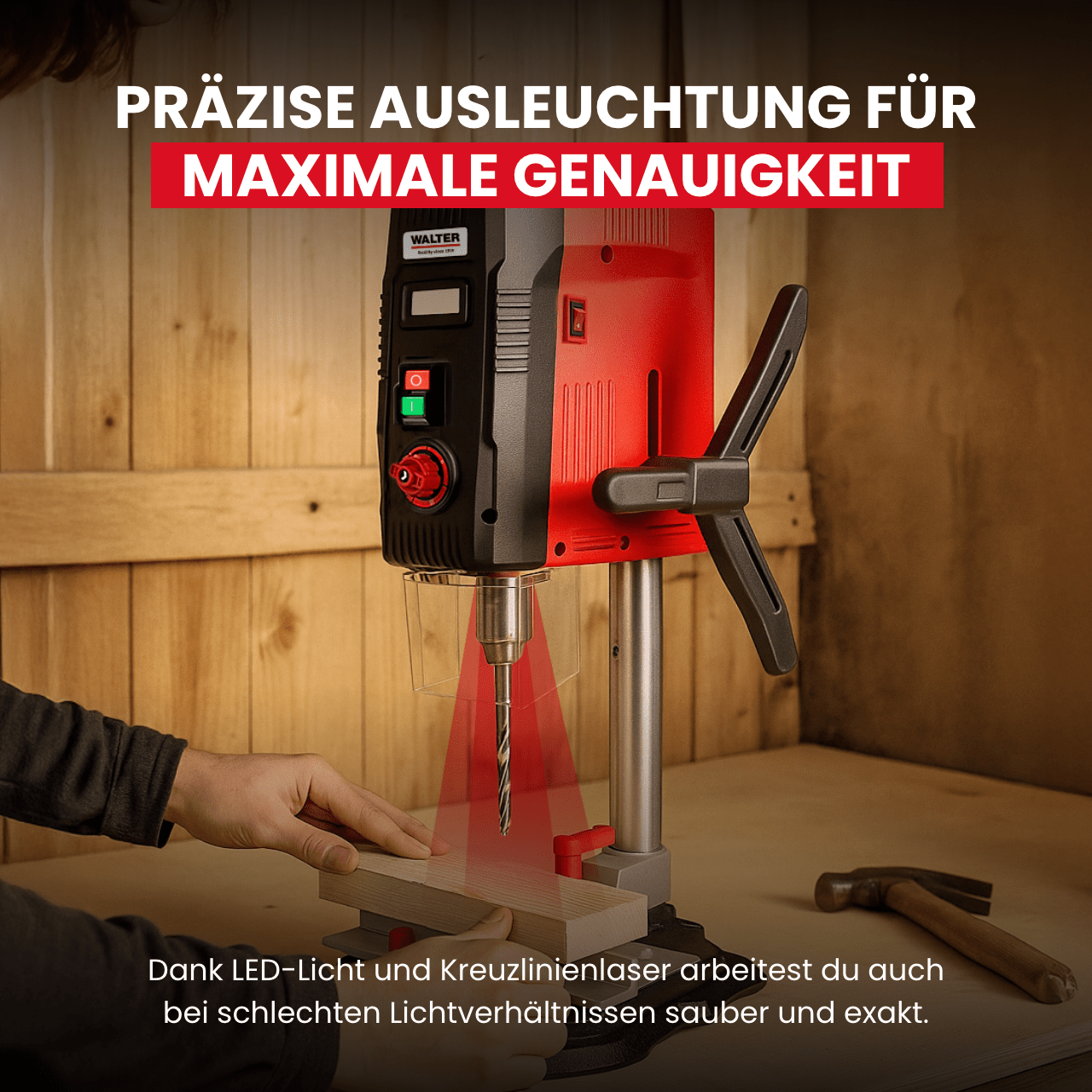 WALTER Tischbohrmaschine 900 W