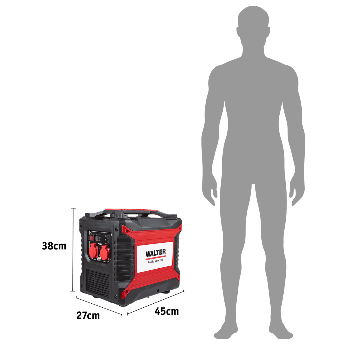WALTER Inverter Stromerzeuger 2000 W