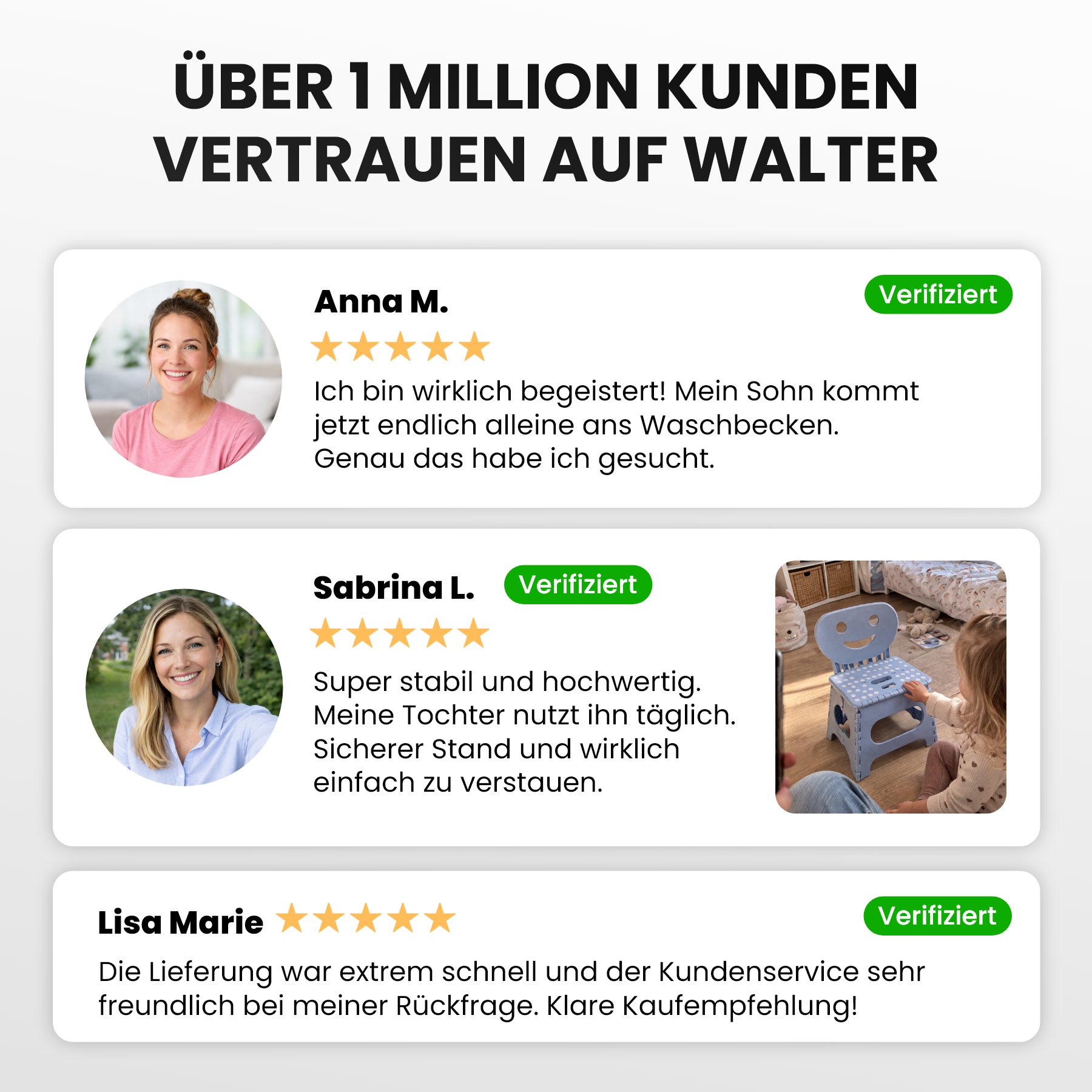 Klappbarer Kinderstuhl blau 2-in-1