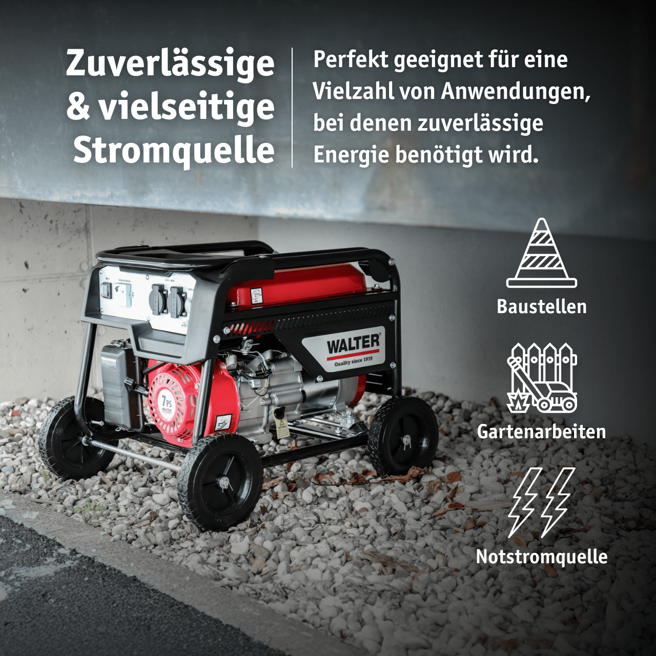 WALTER Stromerzeuger 2 600 W