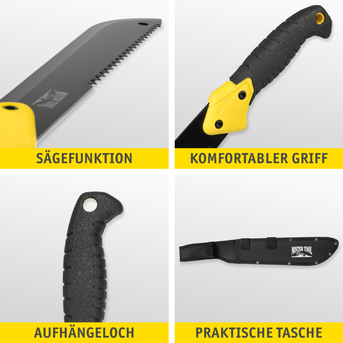 MISTER TOOL Mehrzweck-Machete mit Sägefunktion