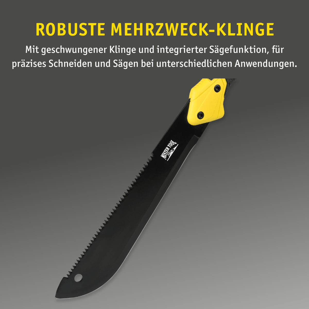 MISTER TOOL Mehrzweck-Machete mit Sägefunktion
