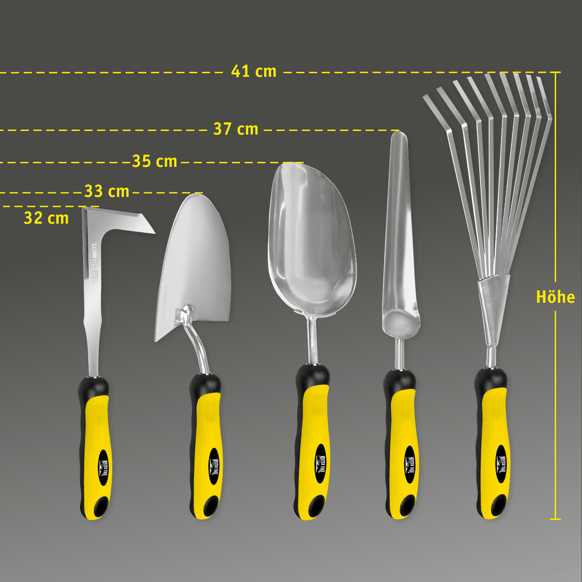 MISTER TOOL Garten-Set 5-tlg. (Gartenschaufeln)