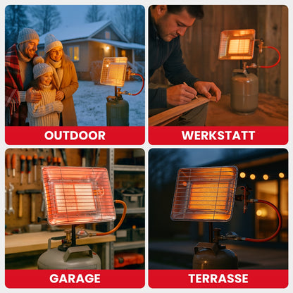 Eco gas heater with Piezo