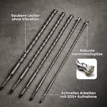 SDS Plus drill bit set, 5-piece, 600 mm