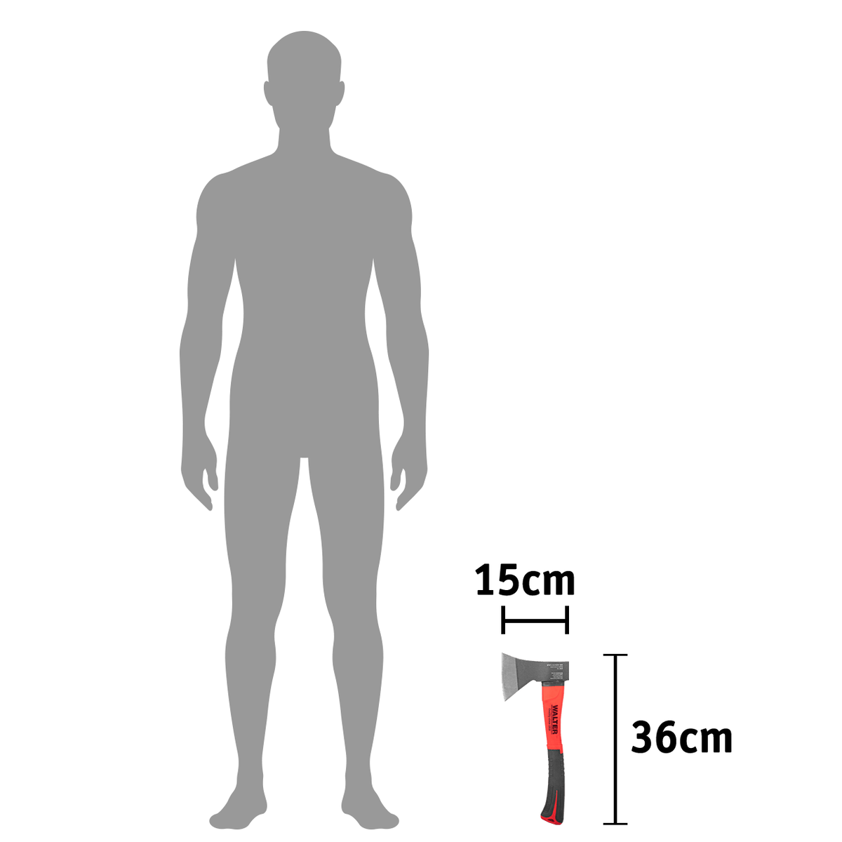 WALTER Beil 600 g 36 cm