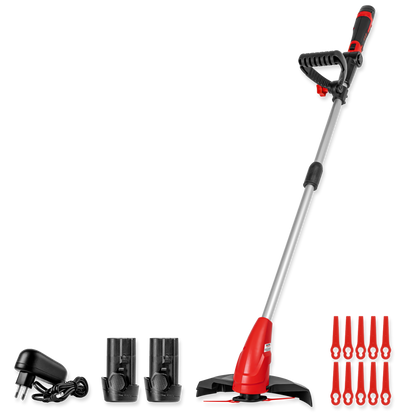 Cordless grass trimmer 12 V with 2 batteries