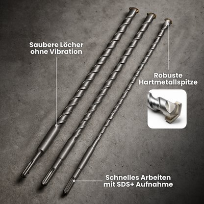 SDS+ Bohrer-Set 3-tlg. 1000 mm