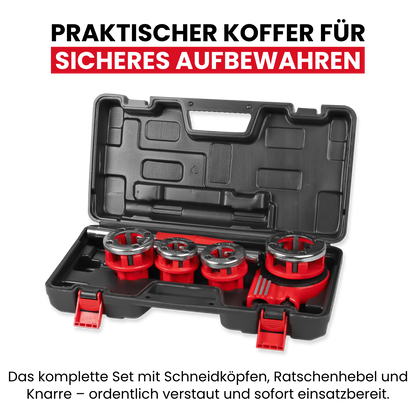 Thread cutting die set, 6-piece.