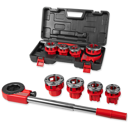 Thread cutting die set, 6-piece.