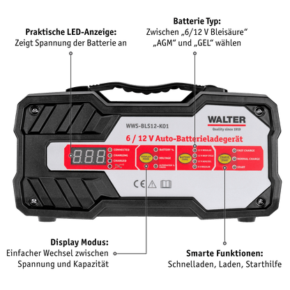 WALTER Auto-Batterieladegerät