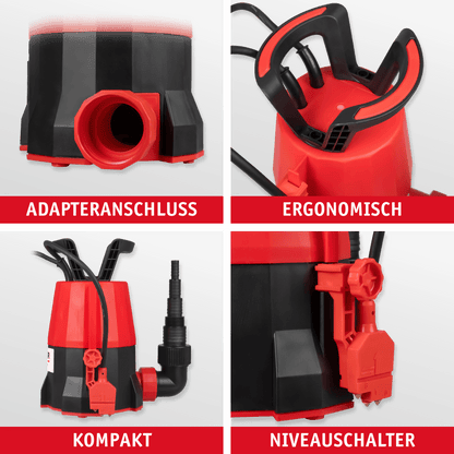WALTER Klarwasser Tauchpumpe "extra flach" 400 W