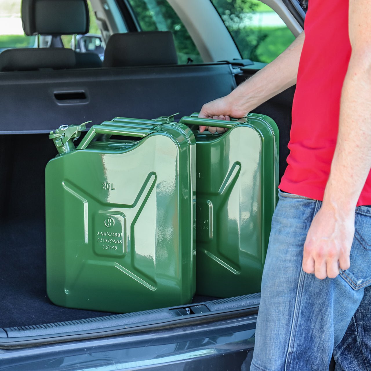 WALTER Benzinkanister mit Trichter 20 L