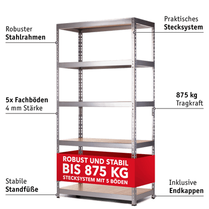WALTER Schwerlastregal 875 kg