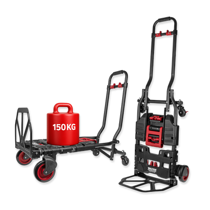 2-in-1 Transportwagen und -karre, inkl. elastischer Fixierbänder