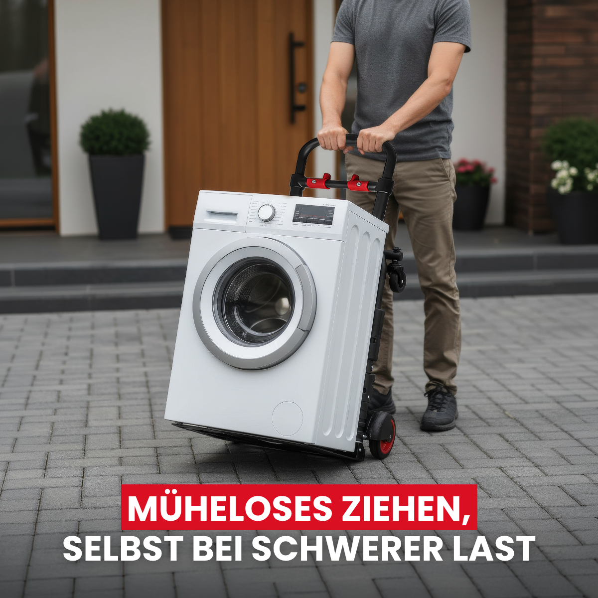 2-in-1 Transportwagen und -karre, inkl. elastischer Fixierbänder