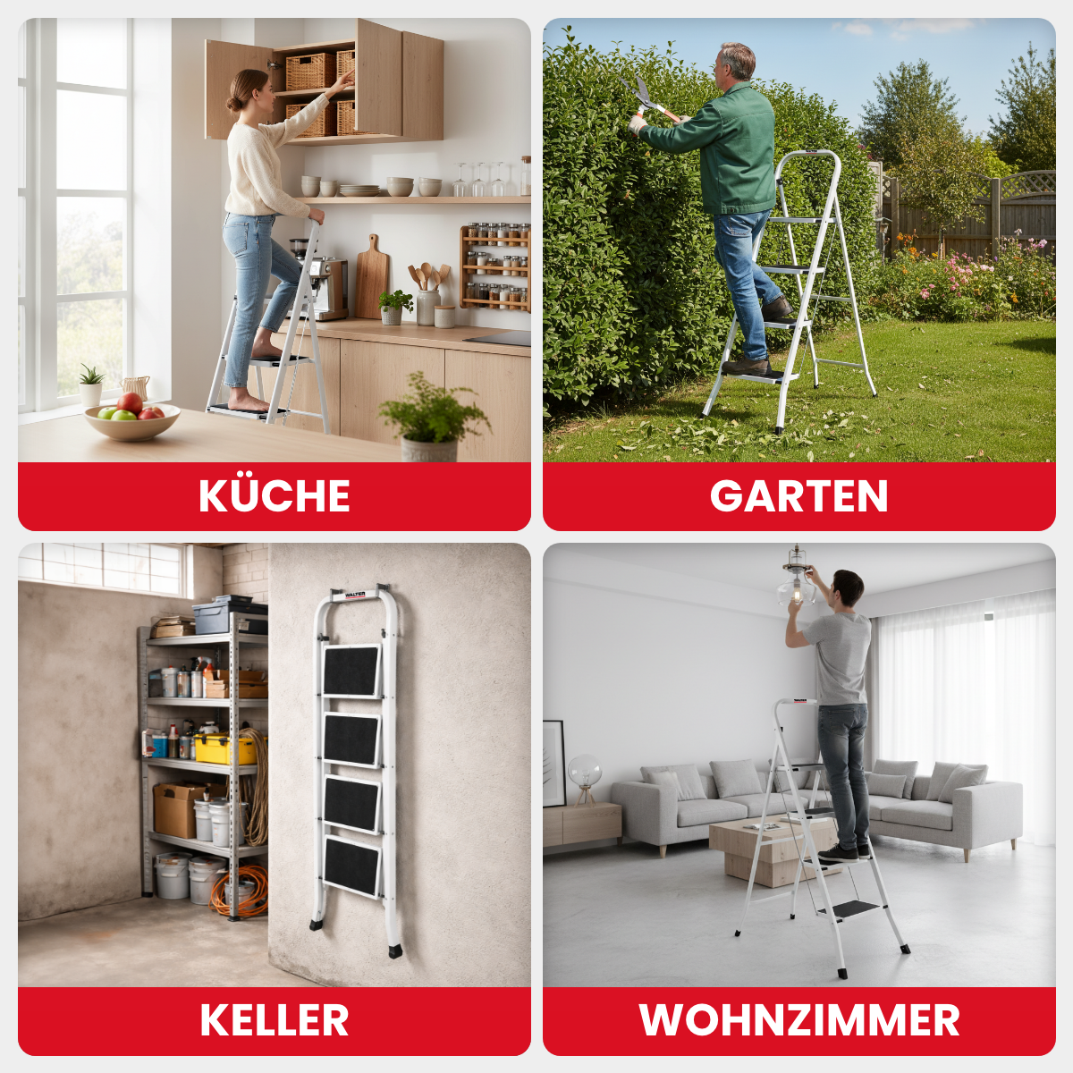 4-step folding ladder step 