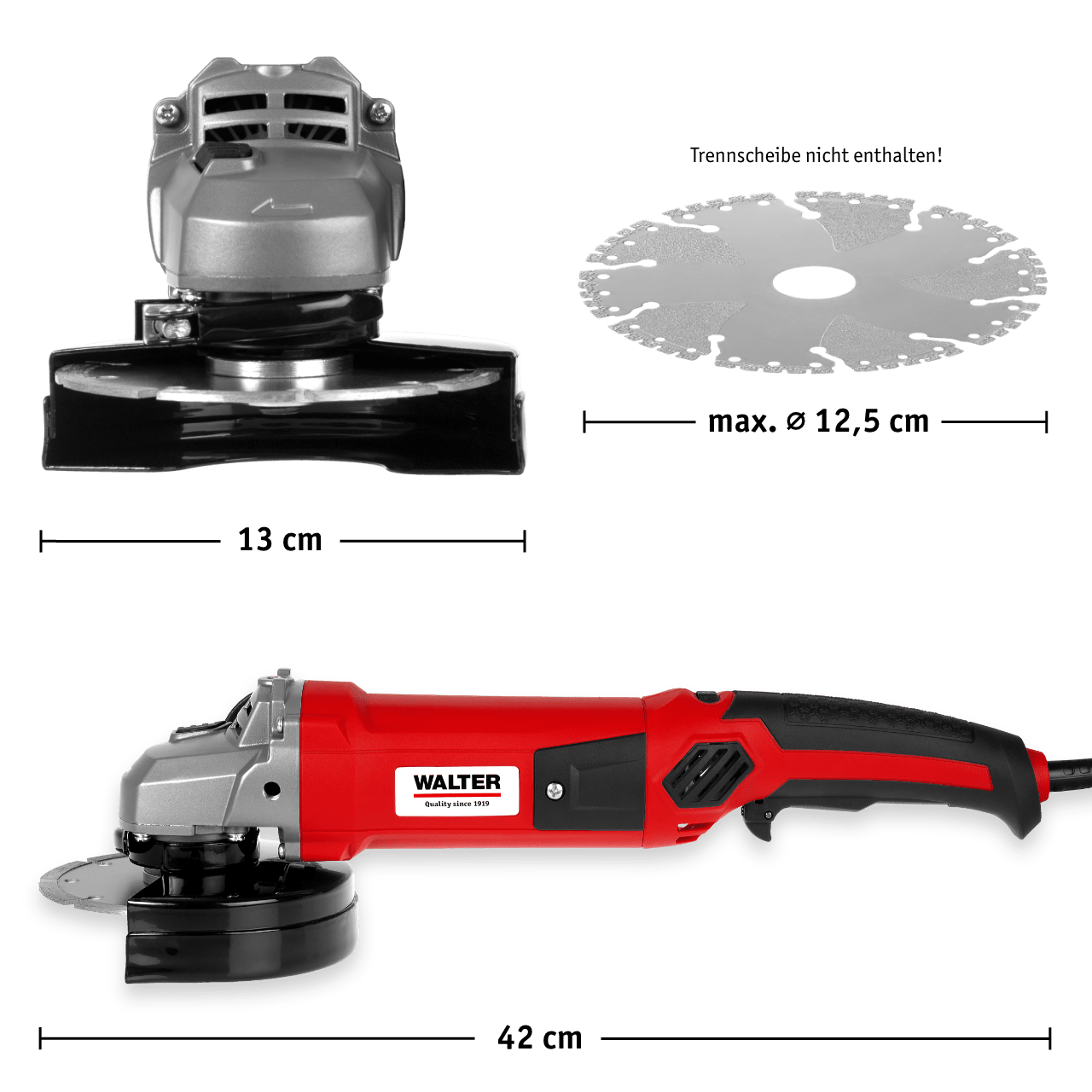 WALTER Winkelschleifer 1200 W