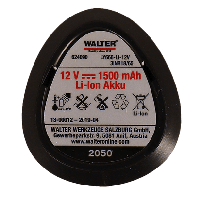 WALTER Ersatzakku 12 V