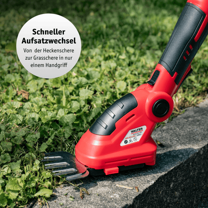 WALTER Li-Ion Akku-Heckenschere/Grasschere 12 V