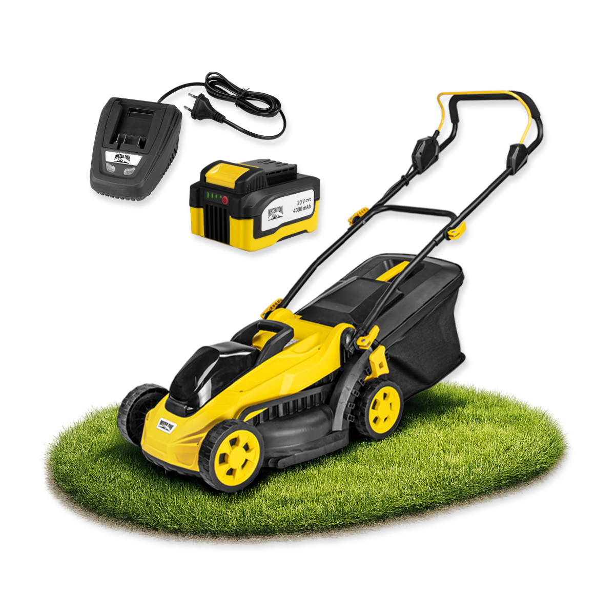 Akku Rasenmäher 20 V mit Mulchfunktion