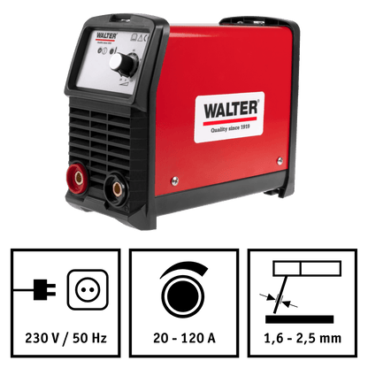 WALTER Tragbares Inverter - Schweißgerät 120 A