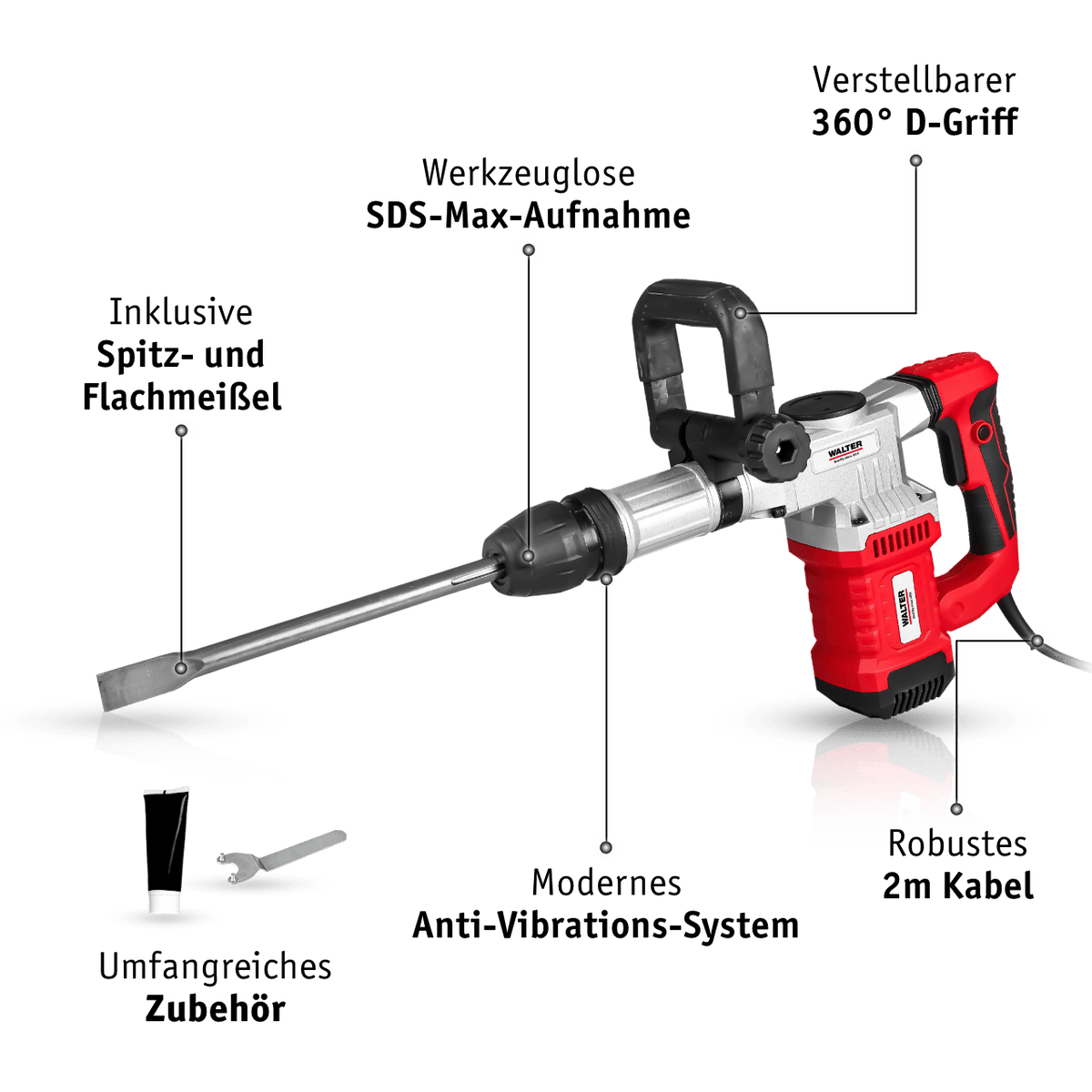 WALTER SDS-Stemm- und Abbruchhammer