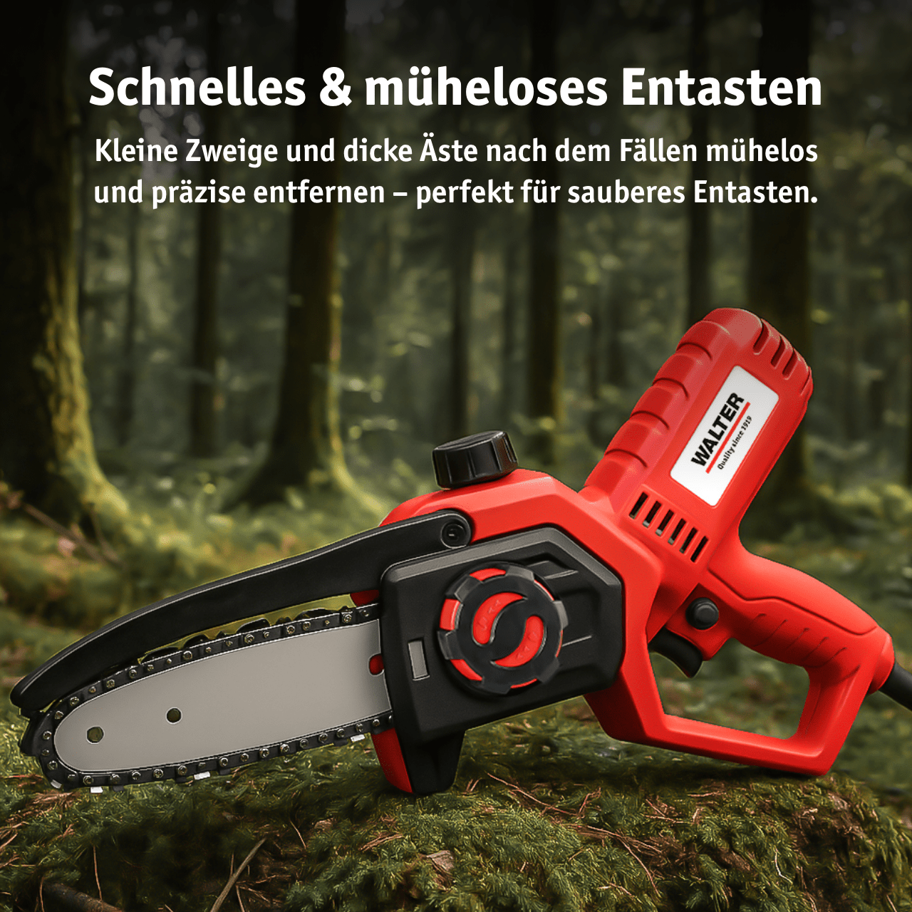 WALTER Elektro - Kettensäge 650 W