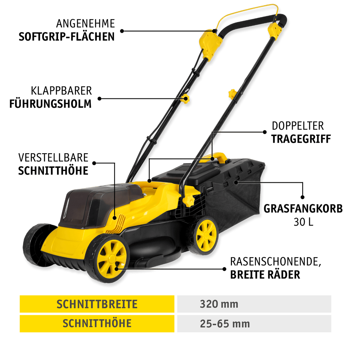 Mister Tool Akku-Rasenmäher 20 V