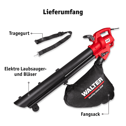 WALTER Elektro Laubsauger und -bläser 3000 W