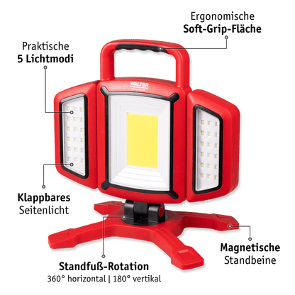 WALTER Multidirektionale Arbeitsleuchte 30 W
