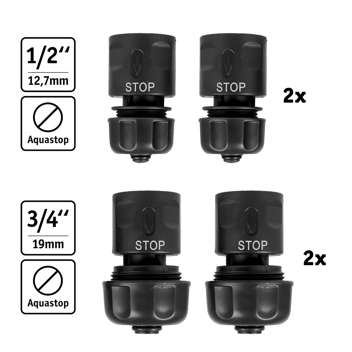 WALTER Schlauchadapter Set 20-tlg.