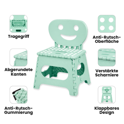 Klappbarer Kinderstuhl mint 2-in-1
