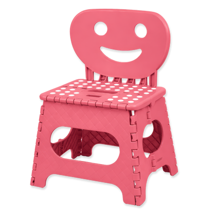 Klappbarer Kinderstuhl rosa 2-in-1
