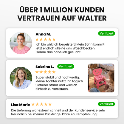 Klappbarer Kinderstuhl rosa 2-in-1
