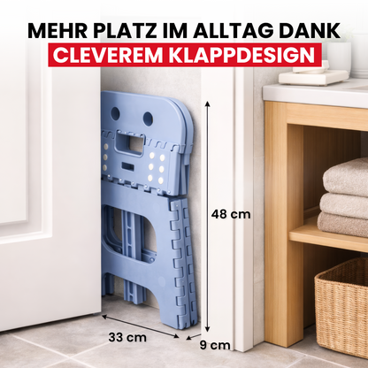 Klappbarer Kinderstuhl blau 2-in-1